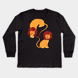 The lion sleeps tonight Kids Long Sleeve T-Shirt